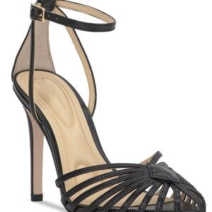 Elegant Black Strappy Heels